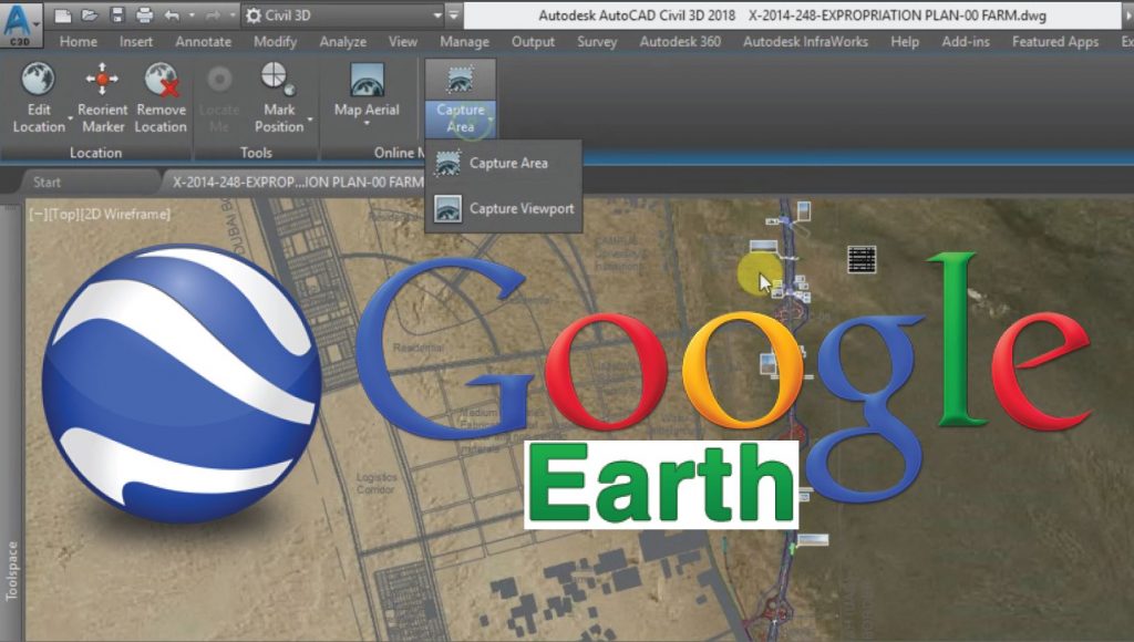 Import Google Earth Map Into AutoCAD Civil 3D
