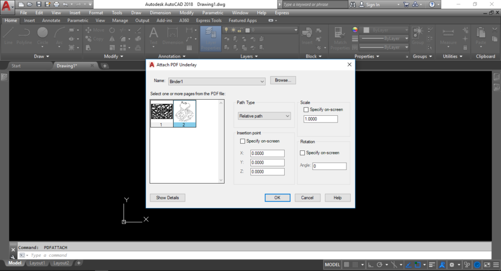 PDFIMPORT Settings pdf to dwg, pdf to dwg converter, pdf to AutoCAD, pdf to dwg converter free