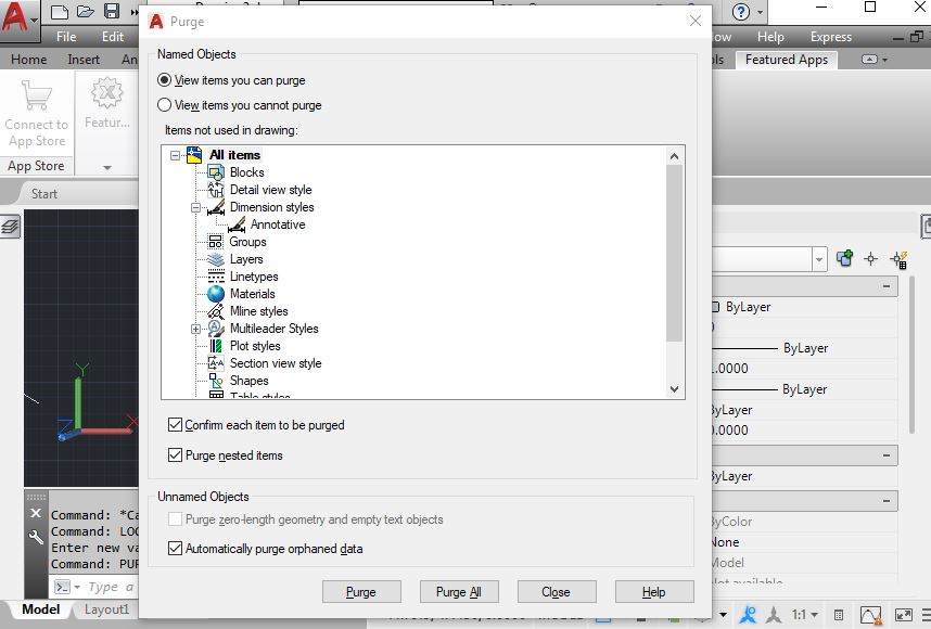 Purge Command - AutoCAD Commands to Speed Up Your Performance.