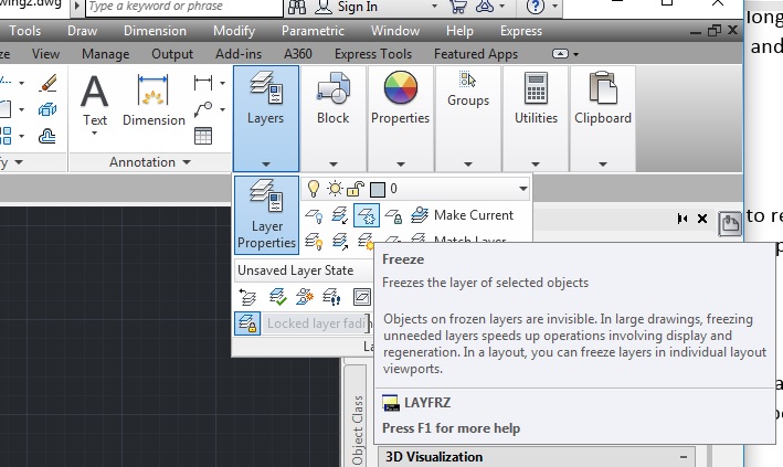 Lay Freeze - AutoCAD Commands to Speed Up Your Performance.